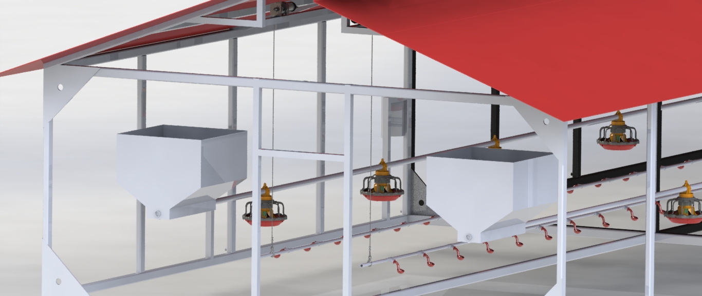 移动式家禽笼系统